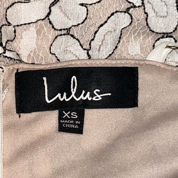 LuLu’s Delicate Darling Beige and Ivory Lace Bodycon Dress - Picture 7 of 8